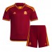 Billige AS Roma Paulo Dybala #21 Hjemmetrøye Barn 2023-24 Kortermet (+ korte bukser)